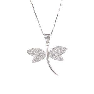 92.5 Solid Sterling Silver Cubic Zirconia Necklace